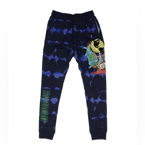 Motive Denim Immortal Fashion Crewneck Sweatshirt and Pant Set Color: Navy - Picture 4 of 5